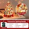 Small Tabletop Christmas Trees with 60 LED Lights (Snow Green) 13.5"D x 13.5"W x 24"H
